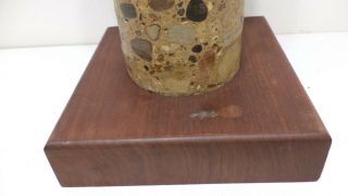 Antique Stone Core Sample Display Concrete Drilling (Princeton Professor Estate) 3