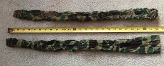Set Of Vintage Camo Bow Hunting Recurve Bow Slip On Limb Covers