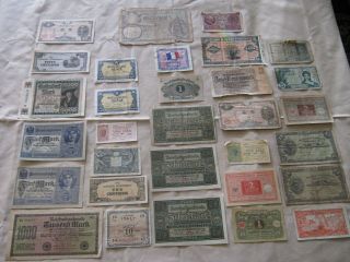Vintage Foreign World Currency Paper Money Bank Notes