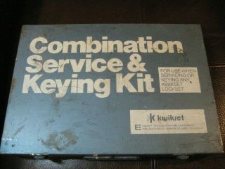 Vintage Kwikset Combination Service & Keying Kit For Professional Locksmith