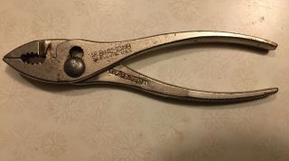 Vintage Diamond Duluth 6 1/2” K36 Slip Joint Pliers Forged,  Made In Usa