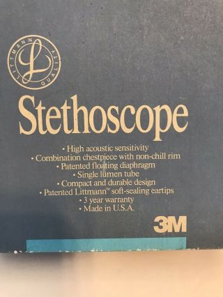 Littmann Vintage Classic ii Stethoscope 2207 28” Light Blue 3