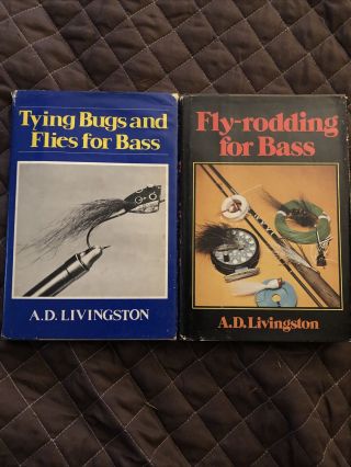 2 Fly Fishing And Fly Tying Books Vintage A.  D Livingston