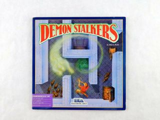 Vintage Demon Stalkers Commodore 64 Computer Game By Ea 5.  25 Disk
