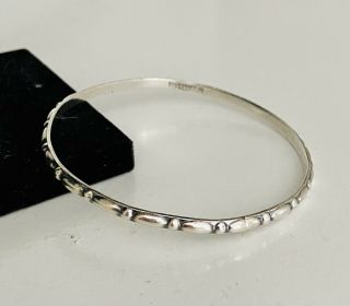 Vintage Danecraft Felch & Co Sterling Silver Bangle Bracelet