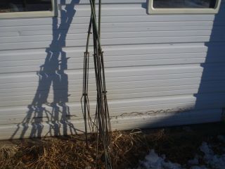 Vintage 5 Copper Lightning Rods Metal Base,  Roof Top,  Barn Lightning Rods