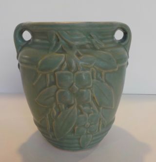Vintage Antique Mccoy Art Pottery Matte Green Arts & Crafts Vase 14 Matt 1932