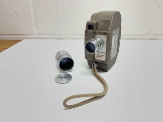 Vintage Revere 8mm Movie Camera With Two Lenses