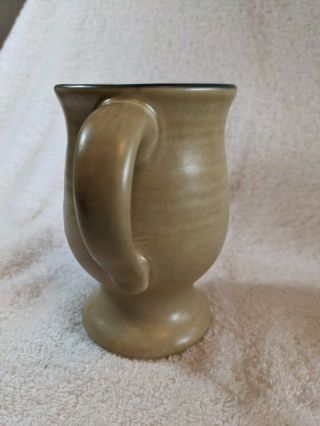 Set of 4 vintage Pfaltzgraff folk art pedestal footed mugs stoneware USA 3