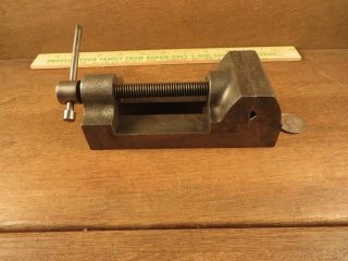 Vintage Yankee North Bros 990 Drill Press Machinist Vise - 2 - 1/4 " Jaw V Groove