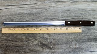 Vintage Cutco No.  34 Slicing / Carving Knife 9.  5” Wood Handle 3