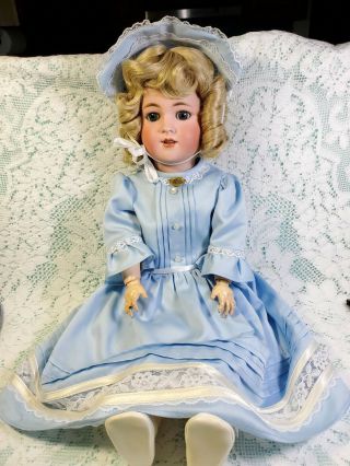 Antique German Doll S&h Simon & Halbig 550 21 " Tall Bisque Head Comp.  Body