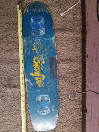 Vintage 70’s Heavy Fiberglass Skateboard Deck,  Blue G Starfire Deck