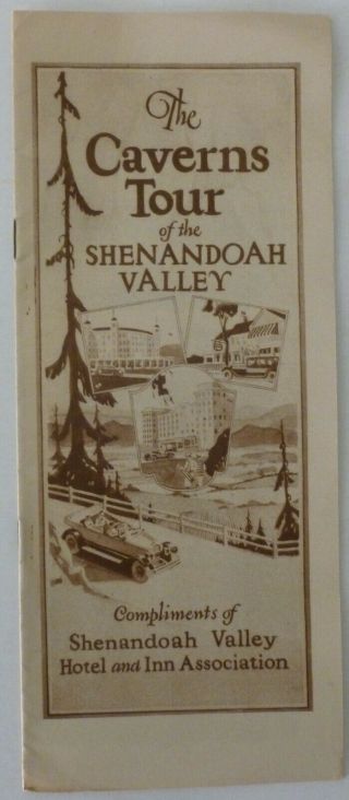 Shenandoah Valley Of Virginia - Vintage Caverns Tour And Luray Caverns Brochure