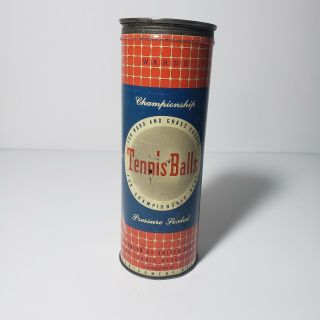 Vintage Wards White Tennis Balls In Can