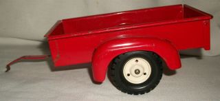 Vintage Toy Ts Tru Scale Red Truck Tractor Trailer Farm Equipment