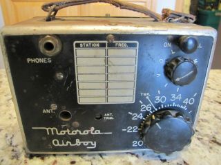 Vintage Motorola Radio - Airboy - Model Ar - 96 - 23 - 1946