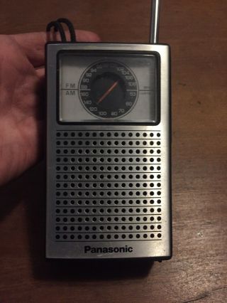 Vintage Panasonic Rf - 505 Portable Handheld Am/fm Radio Great