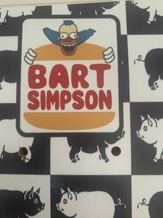 Prime Bart Simpson X Jason Lee Burger Deck 9.  625” (slick) 2