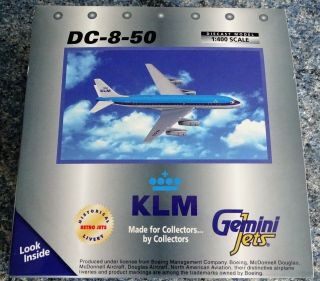 Gemini Jets Klm Dc - 8 50 Die Cast Model 1:400 Ph - Dci Gjklm144