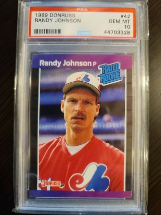 Randy Johnson 1989 Donruss 42 Rc Rookie Psa 10