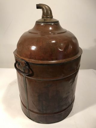 Vintage Antique Copper Moonshine Still Parts 5 Gallon