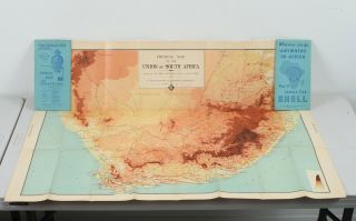 1936 Royal Automobile Club Of South Africa Shell Gas Physical Road Map