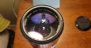 Vintage Canon Zoom Lens Fd 70mm - 150mm 1:4.  5 W/ Both Lens Covers.