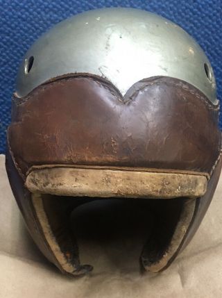1930’s Wilson Wing Back Leather Hard Top Airlite Football Helmet