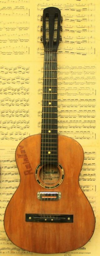 6 - String Acoustic Electric Guitar Soviet Ussr Vintage Hand Made Custom