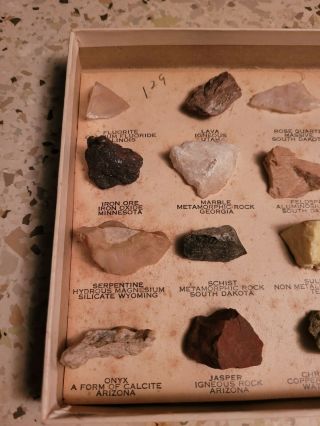 Vintage 1960 ' s Rocks and Minerals Specimens Classroom Set 2