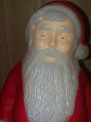Vintage Tpi Santa Claus 13 " Blow Mold Lighted Christmas Holiday