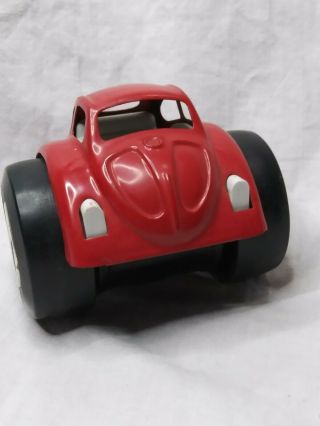 Vintage Vw Beetle Metal Balance Car Red 2 Wheeler Volkswagen