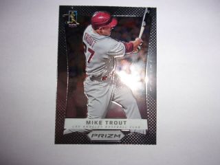 2012 Panini Prizm 50 Mike Trout Rookie Card Angels 3 Time Mvp