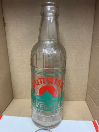 Vintage Sun Rise Beverages Acl Soda Bottle By Coca - Cola Summerville,  Sc