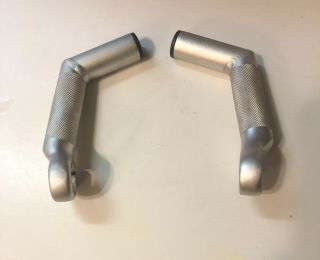 Vintage Gary Fisher Mtb Bar Ends Silver Gc Old School 90s 80s Pro Caliber