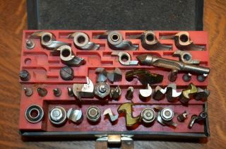 Craftsman 30,  Piece Carbide Tipped Tip Router Bit Set - 1/4” Shank Vintage