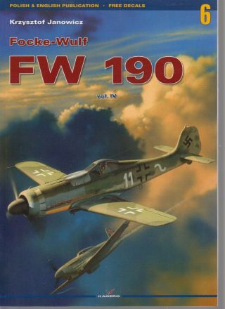 Focke - Wulf Fw190 Vol.  4 - Janowicz - Kagaero 6 - With Decal Sheet