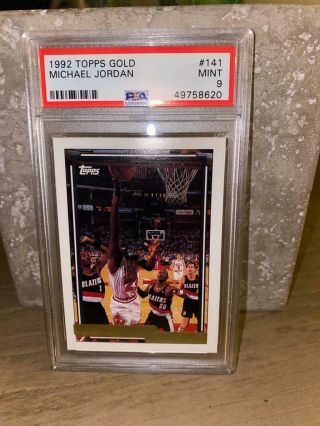 1992 - 93 Michael Jordan Topps Gold Psa 9 141