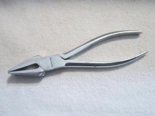 Vintage Brookstone Stained Glass Running Pliers,  8 " Long,  1 " Wide Jaws