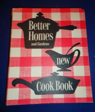 Vintage Cookbook " Better Homes And Gardens Cook Book " 1953 Edition