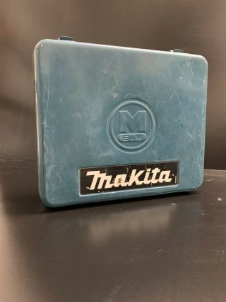 Vintage Makita Metal Storage Box Case For Drill Blue