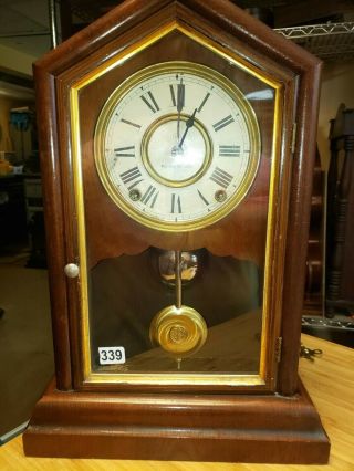 339 Antique Seth Thomas City Series Shelf Clock.  To Restore