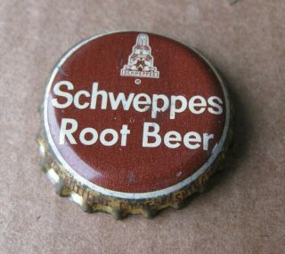 Schweppes Root Beer Soda Bottle Cap Washington Dc / Cheverly Md Maryland Vintage