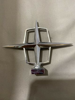 Vintage 1960’s Lincoln Continental Hood Ornament Chrome