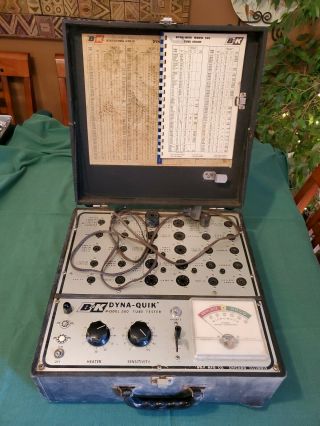 Vintage B&k Dyna Quik Tube Tester Model 500 Antique Radio Tv Tube Machine