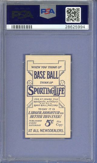 1911 M116 Sporting Life Lena Blackburn (Blackburne) PSA 5 White Sox 2
