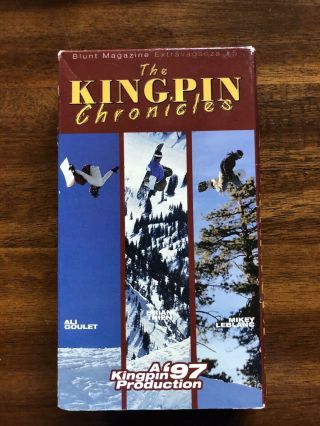 Kingpin Chronicles Snowboard 1997 Vhs Vintage Video