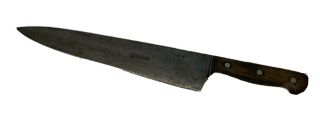 Knife Antique Gustav Emil Ern Solingen Germany 13 " Chef Steel Wood Handle