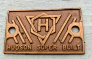 Hudson Essex Terraplane Body Tag Builder Plate 30 31 32 33 34 35 6 8 Brass